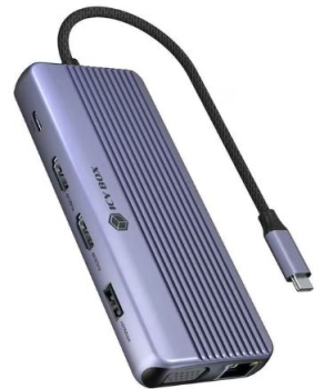 Icy Box IB-DK4062-CPD - 12-in-1 DockingStation Type-C USB 3.2