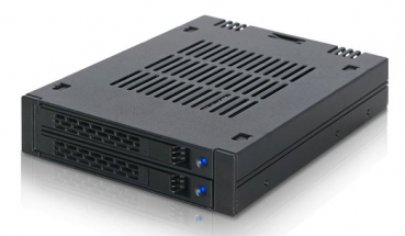 Icy Dock MB742SP-B - ExpressCage 2 x 2,5 Zoll SAS/SATA HDD/ssD Wechselrahmen